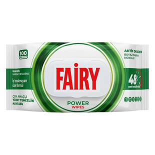 Fairy Вологі серветки для прибирання Power 100 шт. 6333822 фото