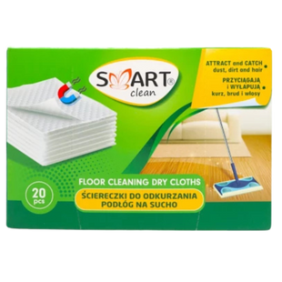 Smart Clean Сухі серветки для підлоги 20 шт 4284252 фото