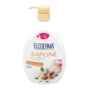 Eloderma Рідке крем-мило антибактеріальне Мигдаль 1000 мл 6813140 фото