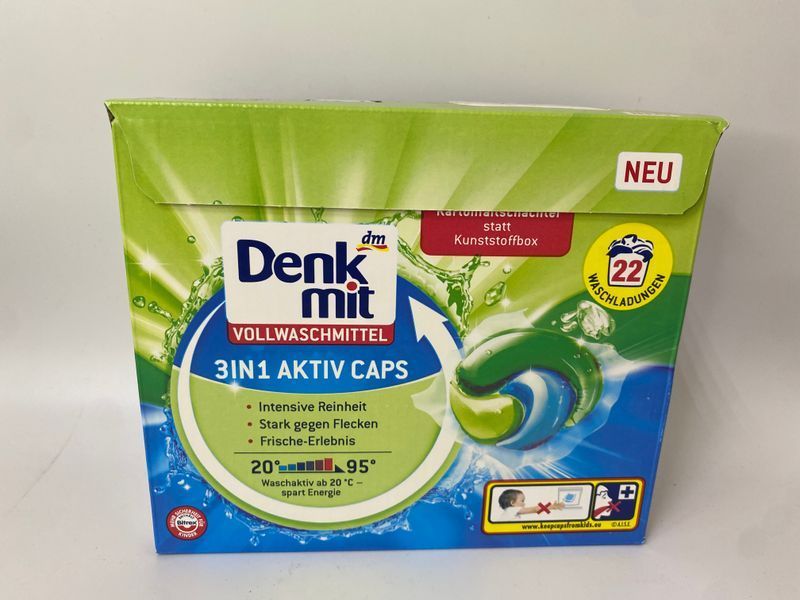 Denkmit Vollwaschmittel 3in1 Капсули для білого прання 22 шт 921433 фото